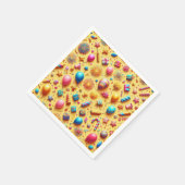 パーティー（黄） スタンダードカクテルナプキン (角)