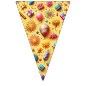 パーティー（黄） バンティングフラッグ (第1の旗)