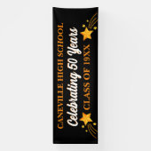 パーティー!50年！12 Ftビッグクラス懇親会バナー 横断幕 (縦)