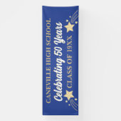 パーティー!50年！12 Ftビッグクラス懇親会バナー 横断幕 (縦)