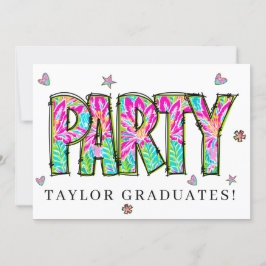 * パーティー DIY 卒パ イベント 卒業 招待状