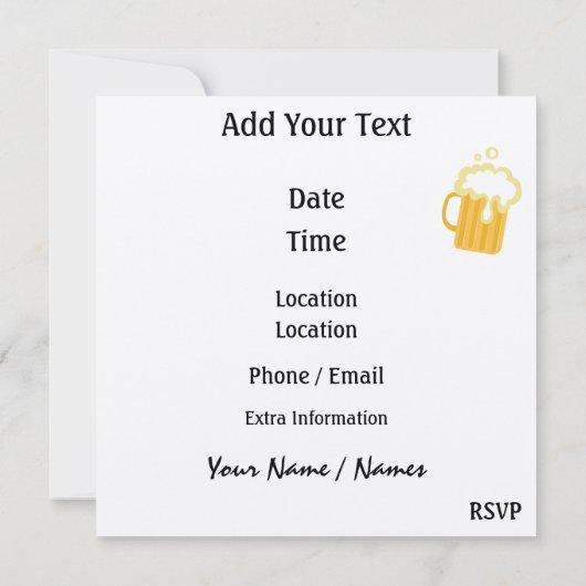 パーティー!- SRF 招待状 (裏面)