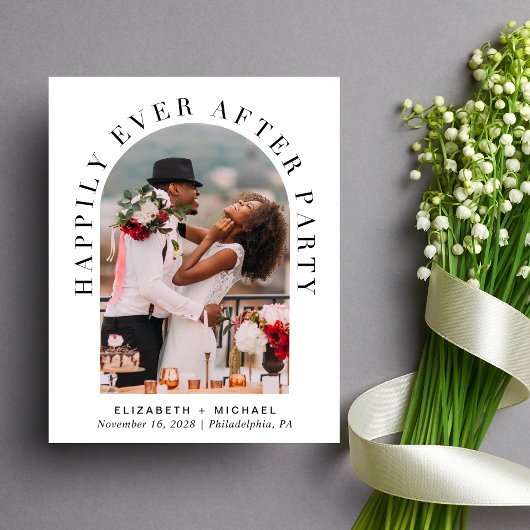 パーティーArch写真の後に予算を楽しく結婚する