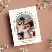 パーティーArch写真の後に幸せ結婚に インビテーションポストカード