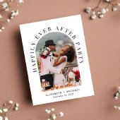 パーティーArch写真の後に幸せ結婚に 案内ポストカード