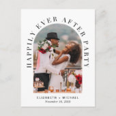 パーティーArch写真の後に幸せ結婚に 案内ポストカード (正面)