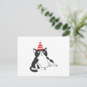 パーティーcat – 背景色の選択 ポストカード (スタンド正面)