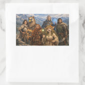 パーティーD&D 長方形シール (バッグ)