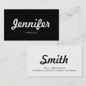 パーティーDJ -ミニマルシンプルConsist 名刺 (正面/裏面)