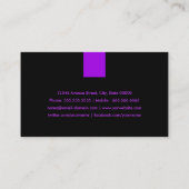 パーティーDJ モダン - Purple Violet 名刺 (裏面)