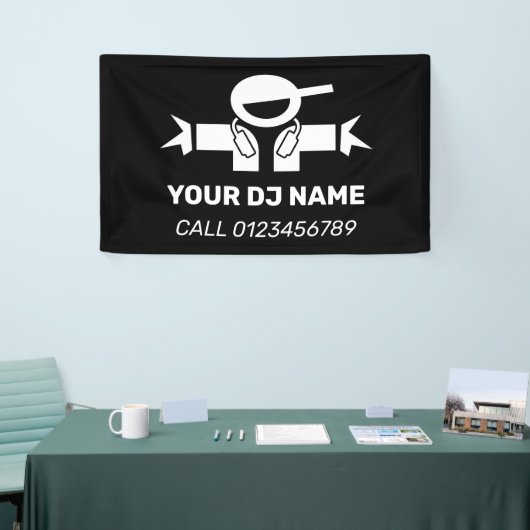 パーティーDJ：採用デジ広告ェイのバナーサイン 横断幕 (トレードショー)
