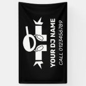 パーティーDJ：採用デジ広告ェイのバナーサイン 横断幕 (縦)