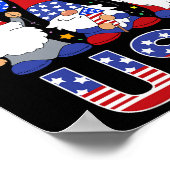 パーティーinアメリカ愛国心格言国旗4日7月kid ポスター (角)