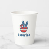 パーティーinアメリカ愛国的紙カップ 紙コップ (正面)
