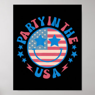 パーティーIn The Usa 4Th Of 7月名門私立校風のスマイルShirts M ポスター
