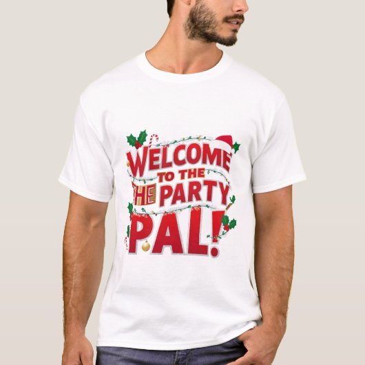 パーティーPalのクリスマスへようこそ Tシャツ (正面)