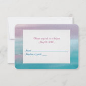 パーティーRSVP水彩画 出欠カード (裏面)