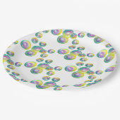 パーティーTil You Bubble ポップ・アートの Wand誕生日バブル ペーパープレート (アングル)