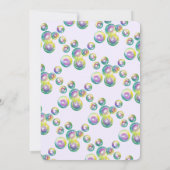 パーティーTil You Bubble ポップ・アートの Wand誕生日バブル 招待状 (裏面)