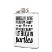 パーティ信じーでの |政治おもしろい的な白黒 フラスク (左)