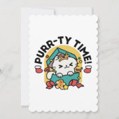 パーティ・タイム！-フェスティバルキャットクリスマスデザイン サンキューカード (正面)