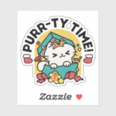 パーティ・タイム！-フェスティバルキャットクリスマスデザイン シール (シート)