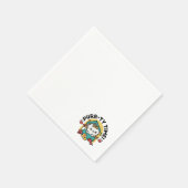 パーティ・タイム!-フェスティバルキャットクリスマスデザイン スタンダードカクテルナプキン (角)