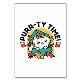 パーティ・タイム！-フェスティバルキャットクリスマスデザイン テーブルナンバー