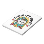 パーティ・タイム!-フェスティバルキャットクリスマスデザイン ノートパッド (回転)