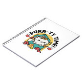 パーティ・タイム!-フェスティバルキャットクリスマスデザイン ノートブック (左側)