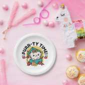 パーティ・タイム！-フェスティバルキャットクリスマスデザイン ペーパープレート (パーティー)