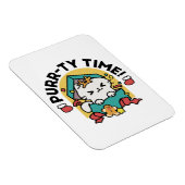 パーティ・タイム！-フェスティバルキャットクリスマスデザイン マグネット (右側)