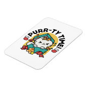 パーティ・タイム！-フェスティバルキャットクリスマスデザイン マグネット (左側)