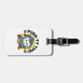 パーティ・タイム！-フェスティバルキャットクリスマスデザイン ラゲッジタグ (正面横)