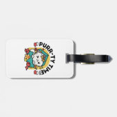 パーティ・タイム！-フェスティバルキャットクリスマスデザイン ラゲッジタグ (裏面横)