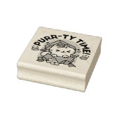 パーティ・タイム！-フェスティバルキャットクリスマスデザイン ラバースタンプ (スタンプ)