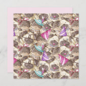 パーティ・パグのホリデーカード シーズンカード (正面/裏面)