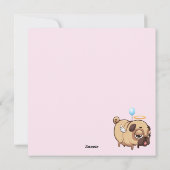 パーティ・パグのホリデーカード シーズンカード (裏面)