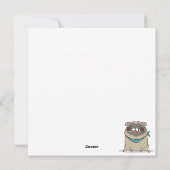 パーティ・パグのホリデーカード シーズンカード (裏面)