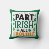 パートアイリッシュすべてのトラブルセントパトリックの日 クッション (裏面)