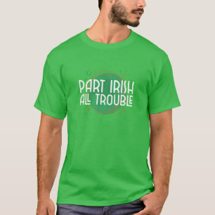 パートアイリッシュオールトおもしろいラブル – セントパトリックデイ Tシャツ