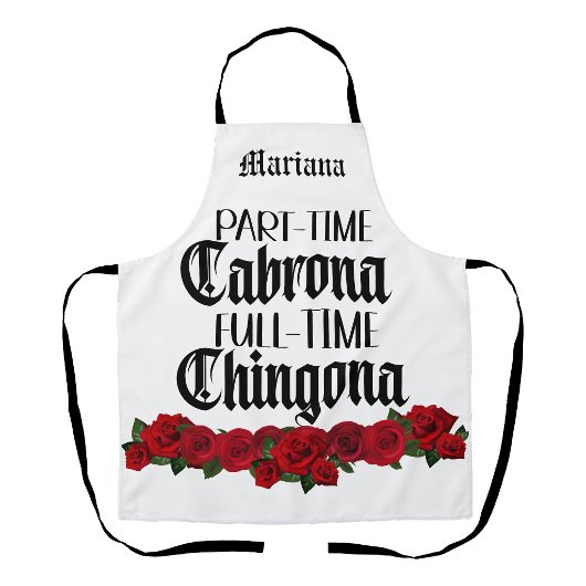 パートタイムのCabronaフルタイムのChingonaエプロン エプロン