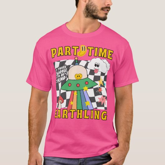 パートタイムエイリアンから地球 Tシャツ (正面)