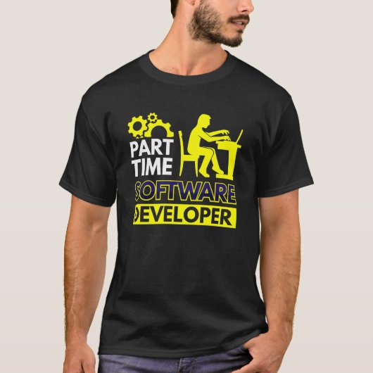 パートタイムソフトウェア開発者 Tシャツ (正面)