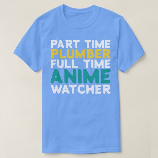 パートタイムプラムフルタイムウォッチャー Tシャツ (デザイン正面)