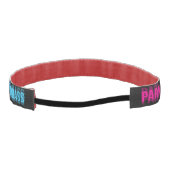 パートタイムBADASS-のロゴの滑り止めのヘッドバンド アスレチックヘッドバンド (裏面)