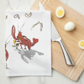 パートダーズ・クロフィッシュ キッチンタオル (四つ折り)