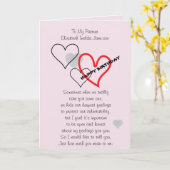 パートナーおよび家族のためのバースデー・カード カード (黄色い花)