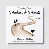 パートナーから保護者への旅行赤ちゃんシャワー ゲストブック (正面)