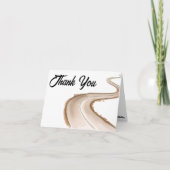 パートナーから保護者への旅行赤ちゃんシャワー サンキューカード (正面)